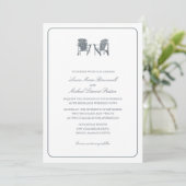 Invitation Deux chaises Adirondack Mariage (Debout devant)
