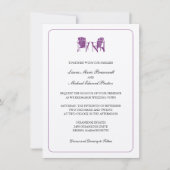 Invitation Deux chaises Adirondack Mariage (Devant)