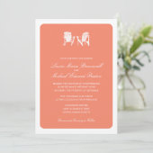 Invitation Deux chaises Adirondack Mariage (Debout devant)