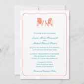 Invitation Deux chaises Adirondack Mariage (Devant)