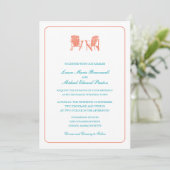 Invitation Deux chaises Adirondack Mariage (Debout devant)