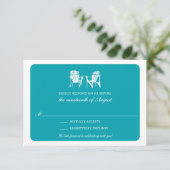 Invitation Deux chaises Adirondack RSVP | Sarcelle (Debout devant)