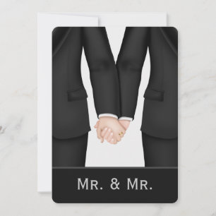 Invitation Deux Chambres En Costume Mariage