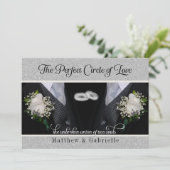 Invitation Deux chambres Gay Mariage ou Union civile Tuxes (Debout devant)