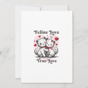 Invitation Deux chats amoureux : le passage à tabac et le pas