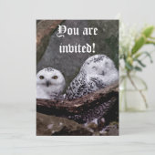 Invitation Deux Chouettes (Debout devant)