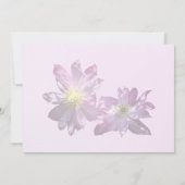 Invitation Deux Clematis Roses (Dos)