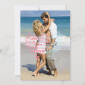 Invitation Deux coeurs battent ensemble/Douche des couples do (Dos)