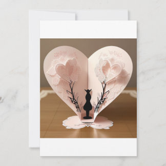 Invitation Deux coeurs entrelacés : un symbole d'amour et de