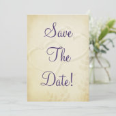 Invitation Deux cœurs mariage à retenir la date (Debout devant)
