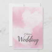Invitation Deux cœurs/Mariage de la Saint-Valentin/RSVP (Dos)