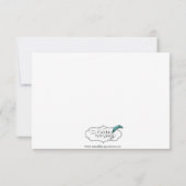 Invitation Deux coeurs pour un dîner de répétition (Dos)