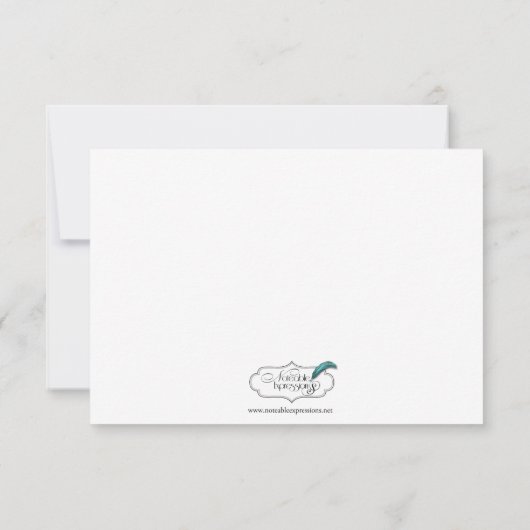 Invitation Deux coeurs pour une réception (Dos)