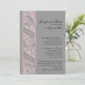 Invitation Deux Coeurs Un Amour Mariage Anniversaire (Debout devant)