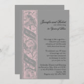 Invitation Deux Coeurs Un Amour Mariage Anniversaire (Devant / Derrière)