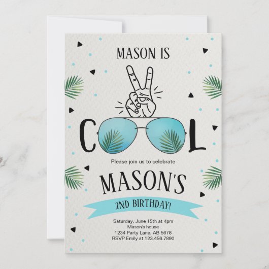 Invitation Deux Cool (Devant)