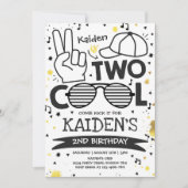 Invitation Deux Cool fête d'anniversaire I'm Two Cool 2e anni (Devant)