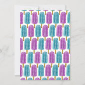 Invitation DEUX COOL Kid's 2nd Birthday Summer Ice Pop Party (Dos)