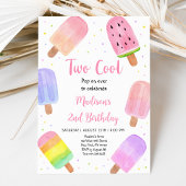Invitation Deux Cool Pink Popsicday