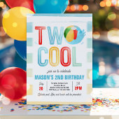 Invitation Deux Cool Pool Party Beach 2e fête d'anniversaire