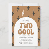 Invitation Deux Cool Retro 2e anniversaire (Devant)