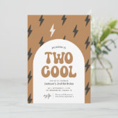 Invitation Deux Cool Retro 2e anniversaire (Debout devant)