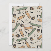 Invitation Deux Cool Skateboard Anniversaire (Dos)