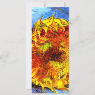 Invitation Deux Coupes de tournesols Van Gogh