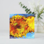 Invitation Deux Coupes de tournesols Van Gogh (Debout devant)