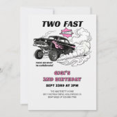 Invitation Deux courses rapides Fille de voiture Gasser 2e an (Devant)