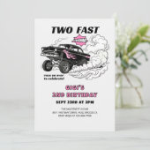 Invitation Deux courses rapides Fille de voiture Gasser 2e an (Debout devant)