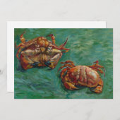 Invitation Deux crabes par Vincent van Gogh (Devant / Derrière)