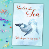 Invitation Deux dans les filles de sirène bleue 2e anniversai