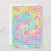 Invitation Deux Dans Un Melon Pastèque Tie-Dye 2ème Anniversa (Dos)