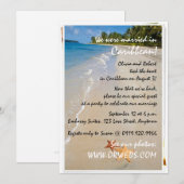 Invitation Deux de nous réception de mariage d'étoiles de mer (Devant / Derrière)