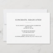 Invitation Deux Diplômés Diplôme conjoint Parti moderne Grad (Dos)