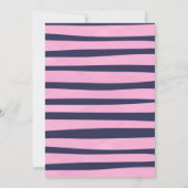 Invitation Deux douce fille d'aquarelle Donut deuxième annive (Dos)