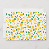 Invitation Deux douces ananas 2e fête d'anniversaire (Dos)