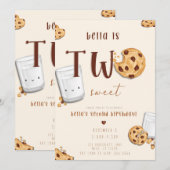 Invitation Deux Douces Cookies aux Pépites de Chocolat et Inv (Devant / Derrière)