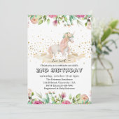 Invitation Deux douces créatures magiques Baby Girl 2e annive (Debout devant)