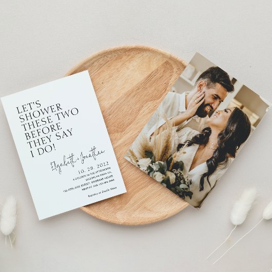 Invitation Deux Douches Avant Qu'Ils Disent Que Je Suis Photo