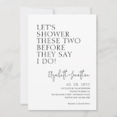 Invitation Deux Douches Avant Qu'Ils Disent Que Je Suis Photo (Devant)