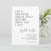 Invitation Deux Douches Avant Qu'Ils Disent Que Je Suis Photo (Debout devant)