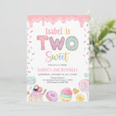 Invitation Deux doux 2e anniversaire (Debout devant)