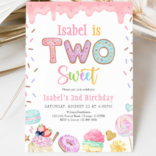 Invitation Deux doux 2e anniversaire