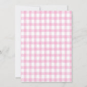 Invitation Deux doux fraises rose vert Anniversaire (Dos)