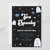 Invitation Deux Éffrayant 2e anniversaire Halloween Invitatio (Devant)