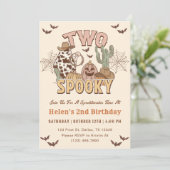 Invitation Deux Éffrayant 2e anniversaire Western Party (Debout devant)