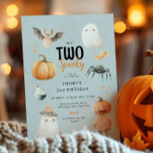 Invitation Deux Éffrayant Halloween 2e Anniversaire Invitatio