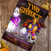 Invitation Deux Éffrayants - 2e anniversaire